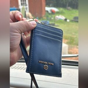 Blue Michael Kors Id Lanyard